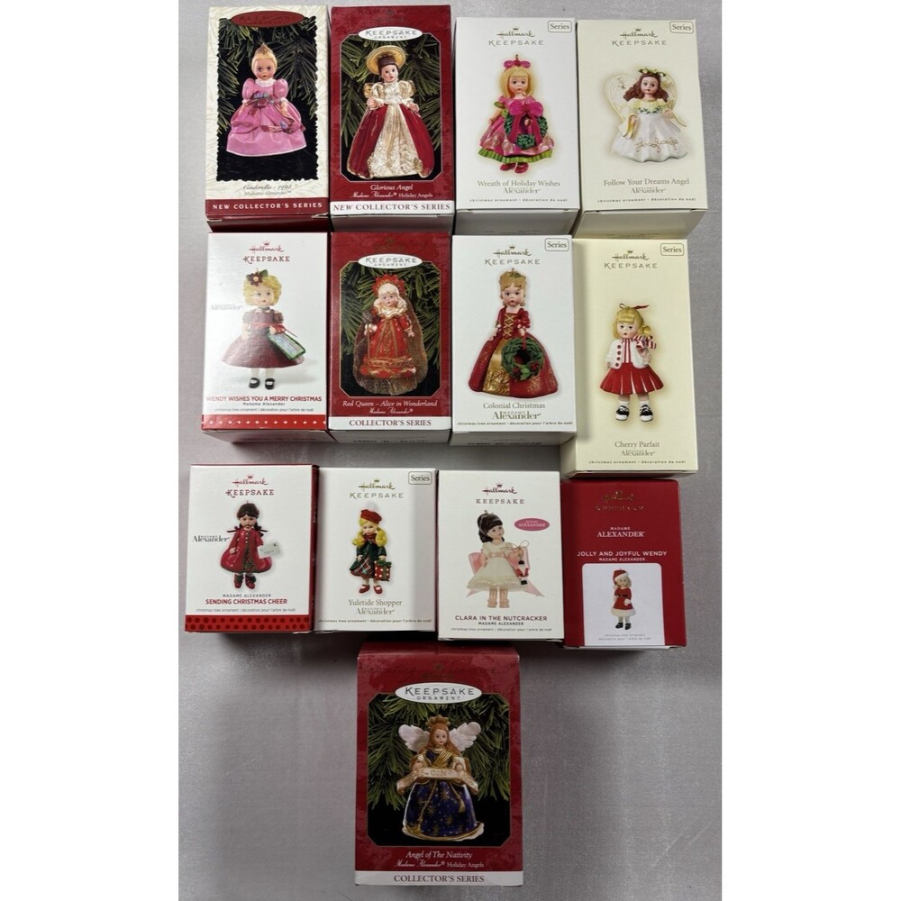 Hallmark Keepsake Madame Alexander Christmas Ornament Lot of 13 NIB Collector Se